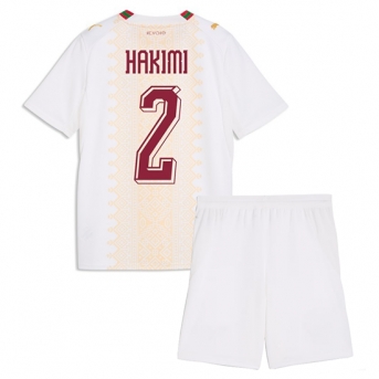 Billige Fotballdrakt Marokko Achraf Hakimi #2 Replika Bortedraktsett Barn VM 2026 Kortermet (med bukser)